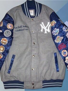 New York Yankees Grey & Navy Jacket